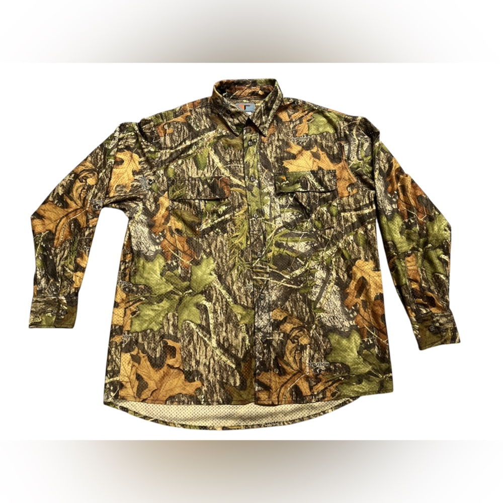 Mossy oak field teq camouflage long sleeve breathable shirt